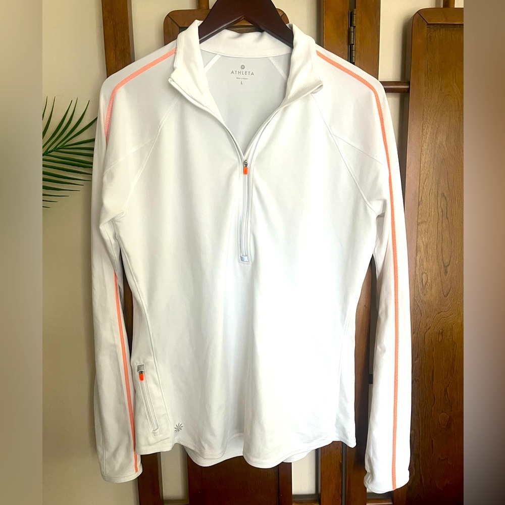 Athleta long-sleeve half-zip top
